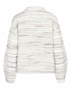Short knitted sweater Blue horizon st