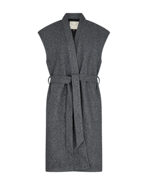 Hoody waistcoat dark grey