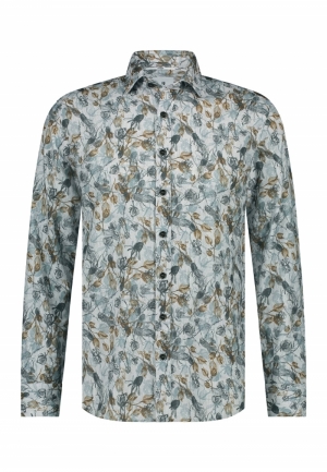Rozenbottelprint 1155 wit petrol