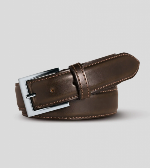 Stretch leather belt 38 dunkelbraun