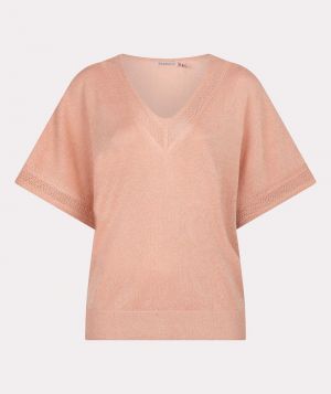 Sweater batwing pointelle Light apricot