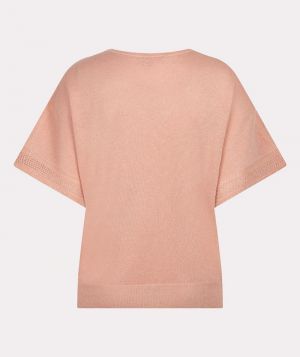Sweater batwing pointelle Light apricot