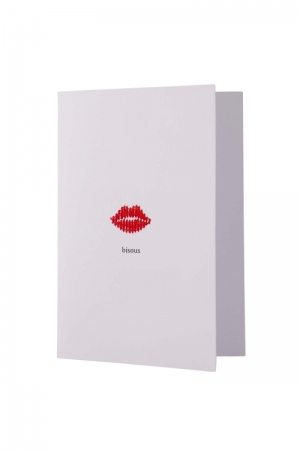Bisous 7035 wit / rood
