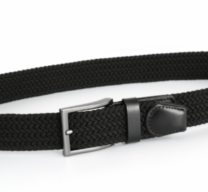 Gevlochten stretch riem 1900 black