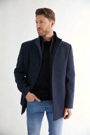Wooddown wool coat 799 Navy
