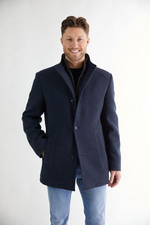 Wooddown wool coat 799 Navy