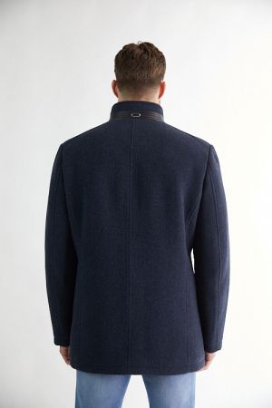Wooddown wool coat 799 Navy