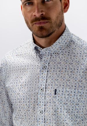 Print poplin BD+borstzak 5316 middenblau