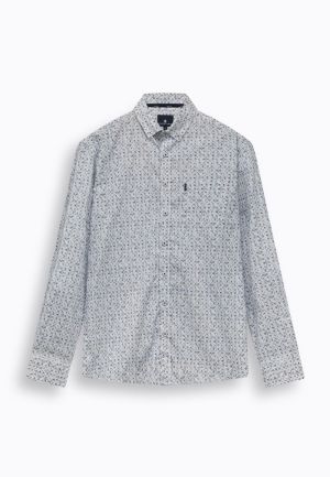 Print poplin BD+borstzak 5316 middenblau