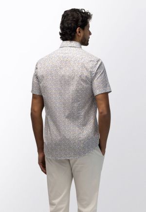 Print poplin BD+borstzak 5314 middenblau