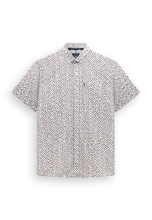 Print poplin BD+borstzak 5314 middenblau