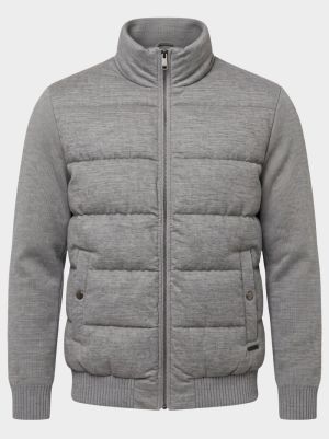 Bomberjack wool-look  grigio melange