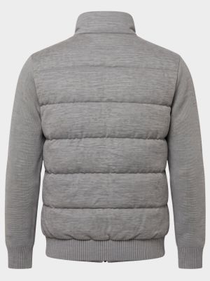 Bomberjack wool-look  grigio melange