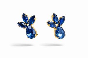 Bloem met druppel blauw