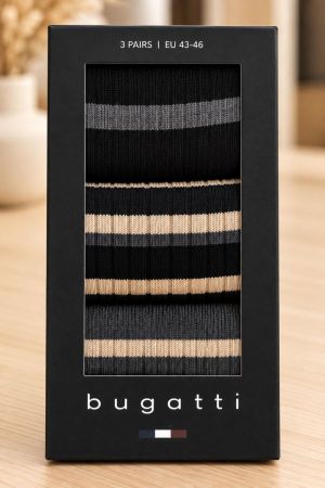Geschenkbox stripes 3 paar 610 Black