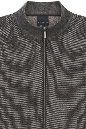 Cardigan let zakjes gespikkeld 040 beige