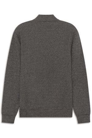 Cardigan let zakjes gespikkeld 040 beige