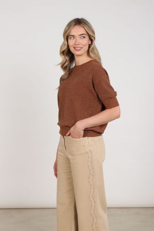 Kinty lurex espresso