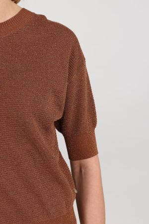 Kinty lurex espresso