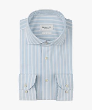 Blue oxford stripe Cutaway Blue