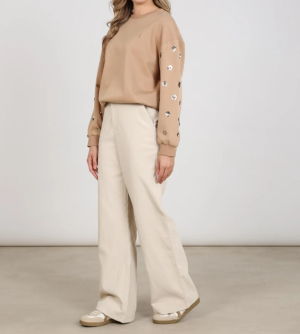 Beverly pants PU  Sand (9)