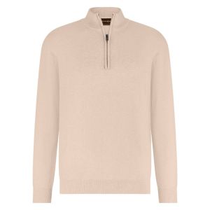 Hince halfzip flat knit 6512 Powder