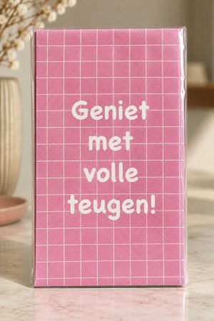 Geniet met volle ... Roze
